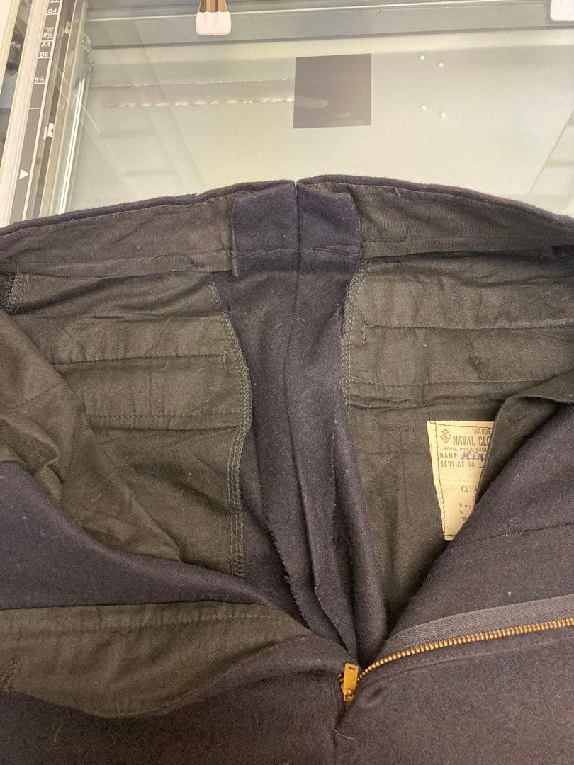 US NAVY 50s セーラーパンツ　巻きパンツ　ヴィンテージ　ウール　29R