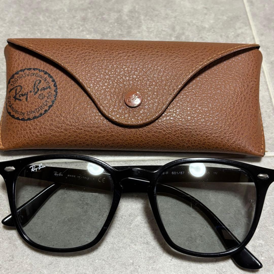 Ray-Ban RB4258-F 黒 ウェリントン 伊達メガネ 定番 ケース付き