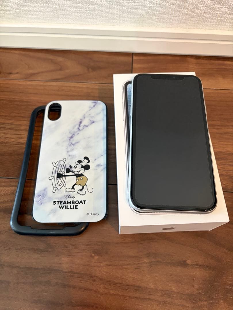 iPhone XR 128GB SIMフリー ホワイト 箱 スマホケース付き