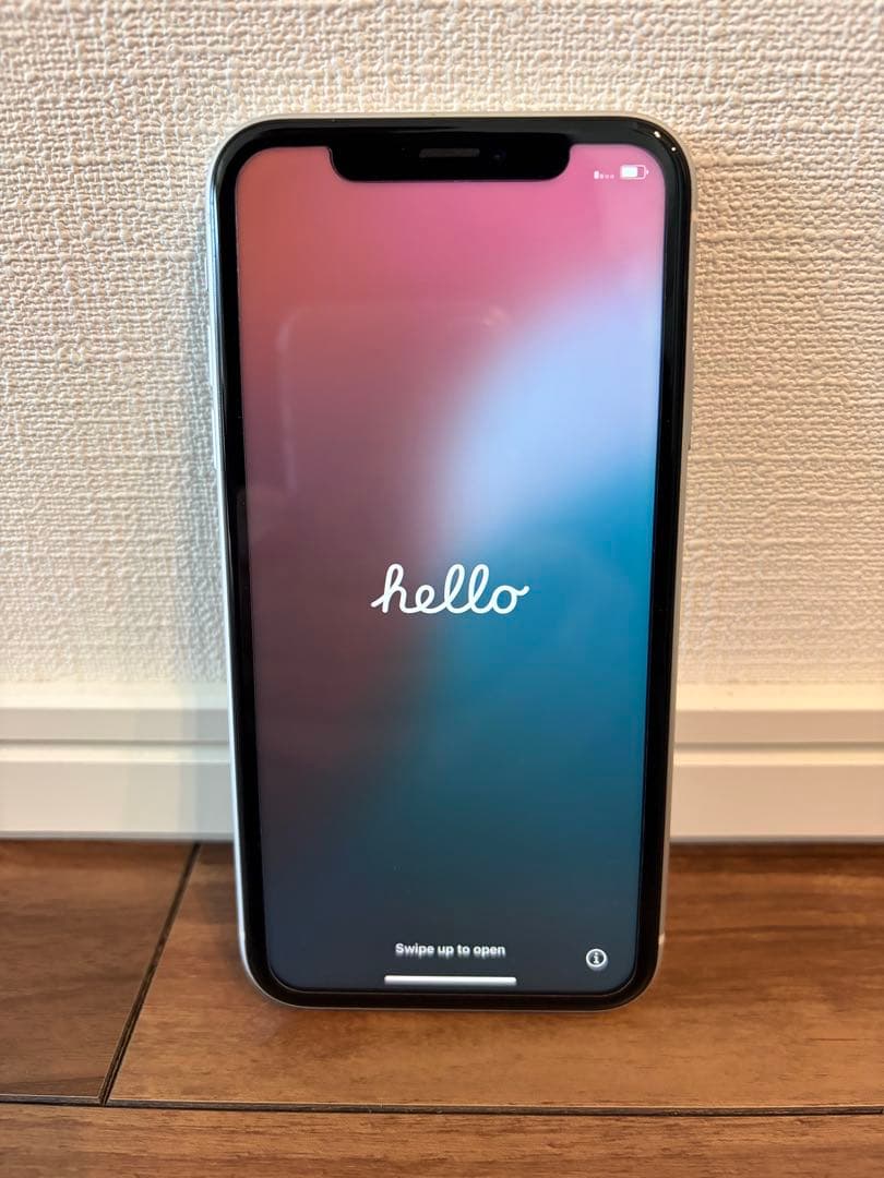 iPhone XR 128GB SIMフリー ホワイト 箱 スマホケース付き