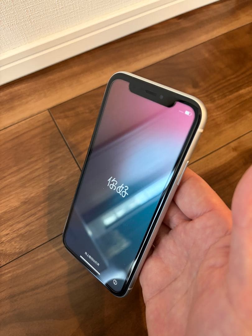 iPhone XR 128GB SIMフリー ホワイト 箱 スマホケース付き