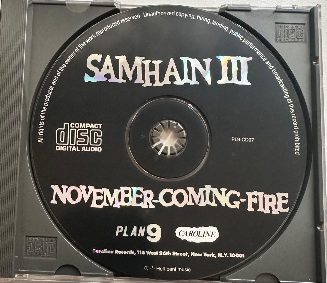 洋楽 SAMHAIN III NOVEMBER-COMING-FIRE PLAN9