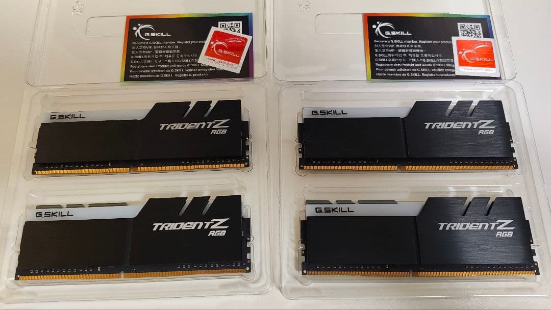 メモリー Gskill tridentz rgb 32gb 3200mhz (8x4)