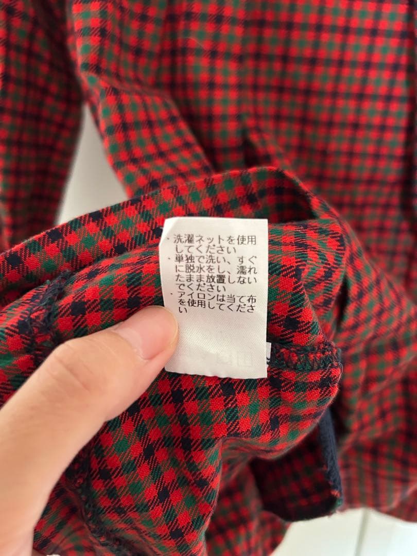 ニ*ル様 familiar 赤チェック ワンピース 90サイズ