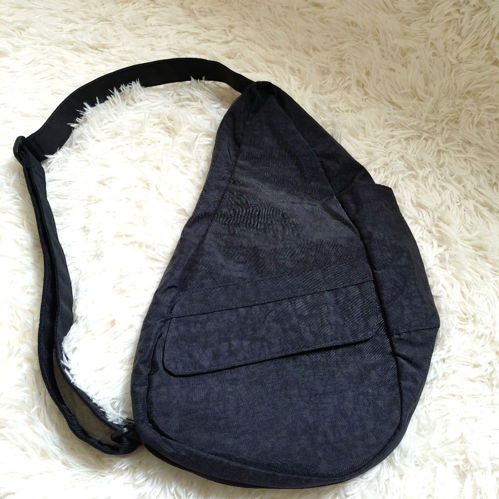 【美品】HEALTHY BACK BAG テクスチャードナイロン S 黒