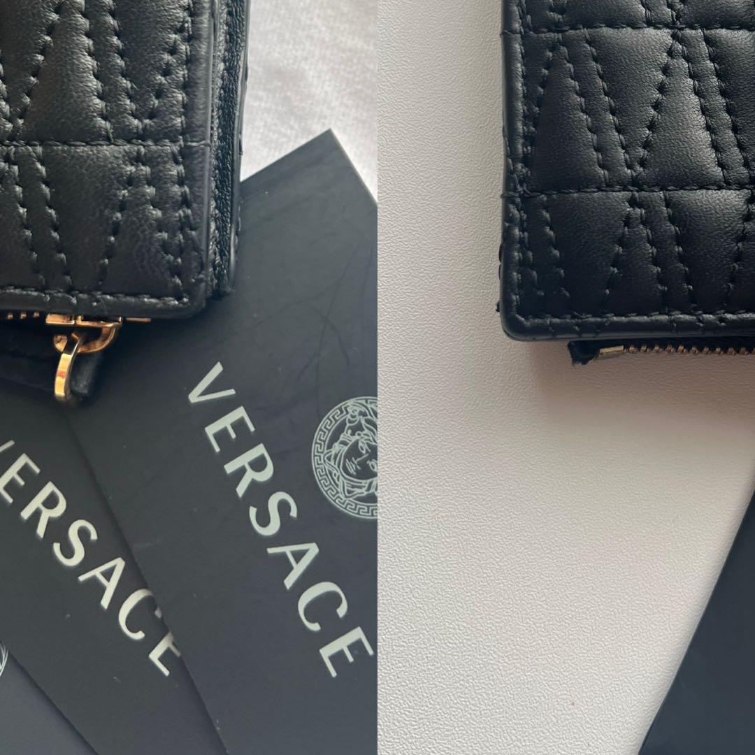 252 極上美品 VERSACE ヴェルサーチ 2つ折り財布