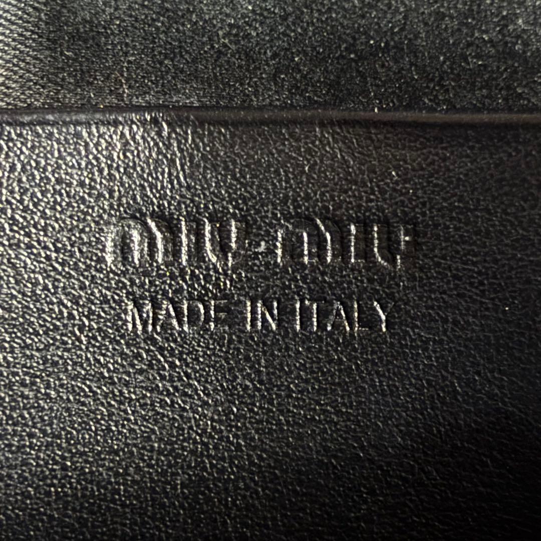 【極美品】MIUMIU 現行モデル ウエストバッグ レザー ショルダーバッグ