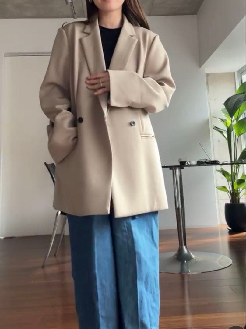 roughlow jacket ベージュ　ラフロー