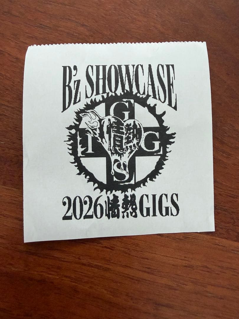 【新品】B'z SHOWCASE2026情熱GIGS Tシャツ Lサイズ オマケ