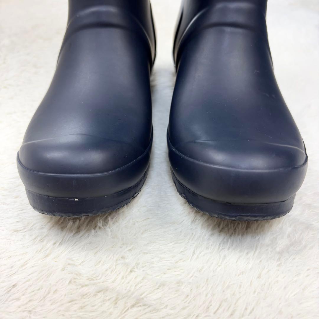ハンター WOMENS ロングブーツ レインブーツ 英国製 ネイビー 24㌢