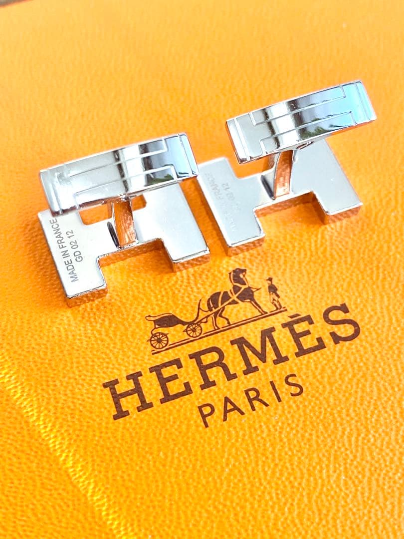 HERMES エルメス クイズ レインボー Hロゴ カフリンクス カフス ボタン