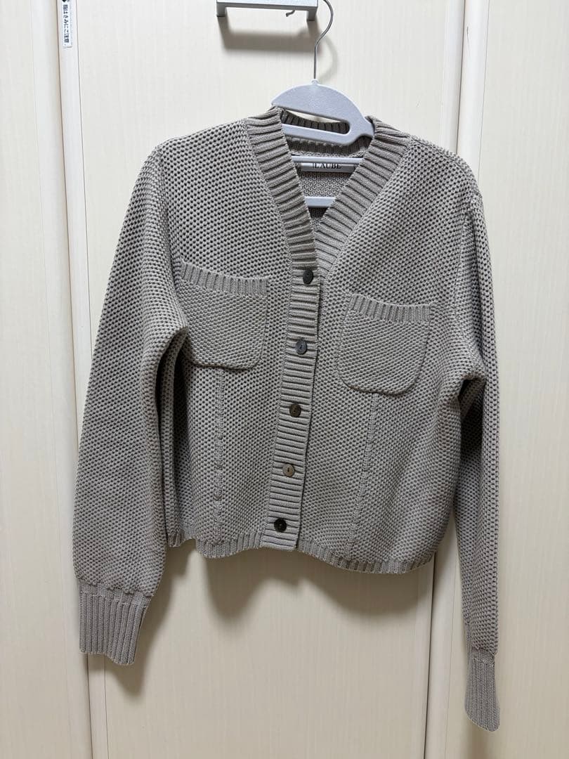 トップス LAUBE BLANC Basket Knit Cardigan