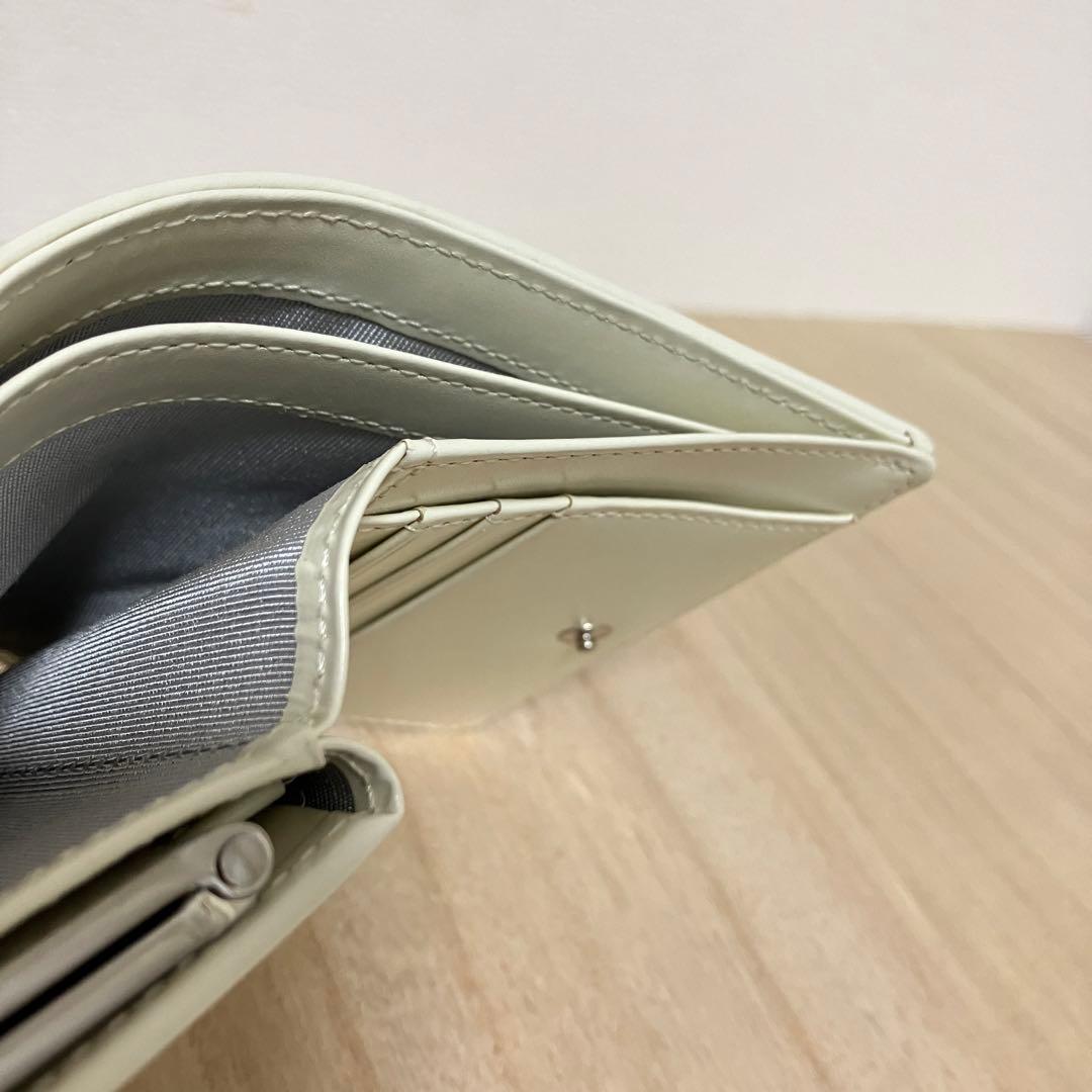 【未使用】agnes b. アニエスベー がま口 二つ折り財布 バイカラー 黒