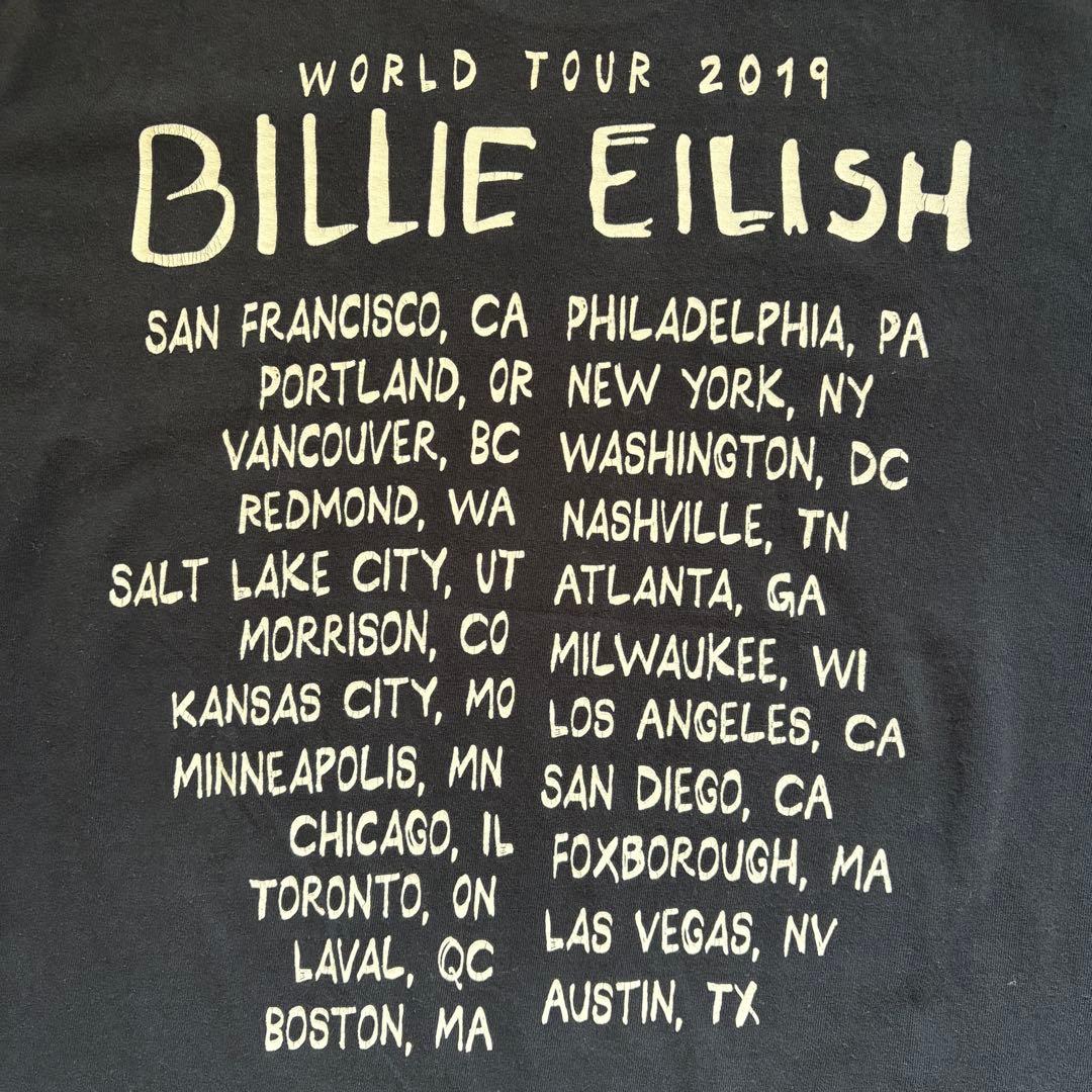 2019　L　ビリーアイリッシュ　希少　ツアーTee　Billie Eilish