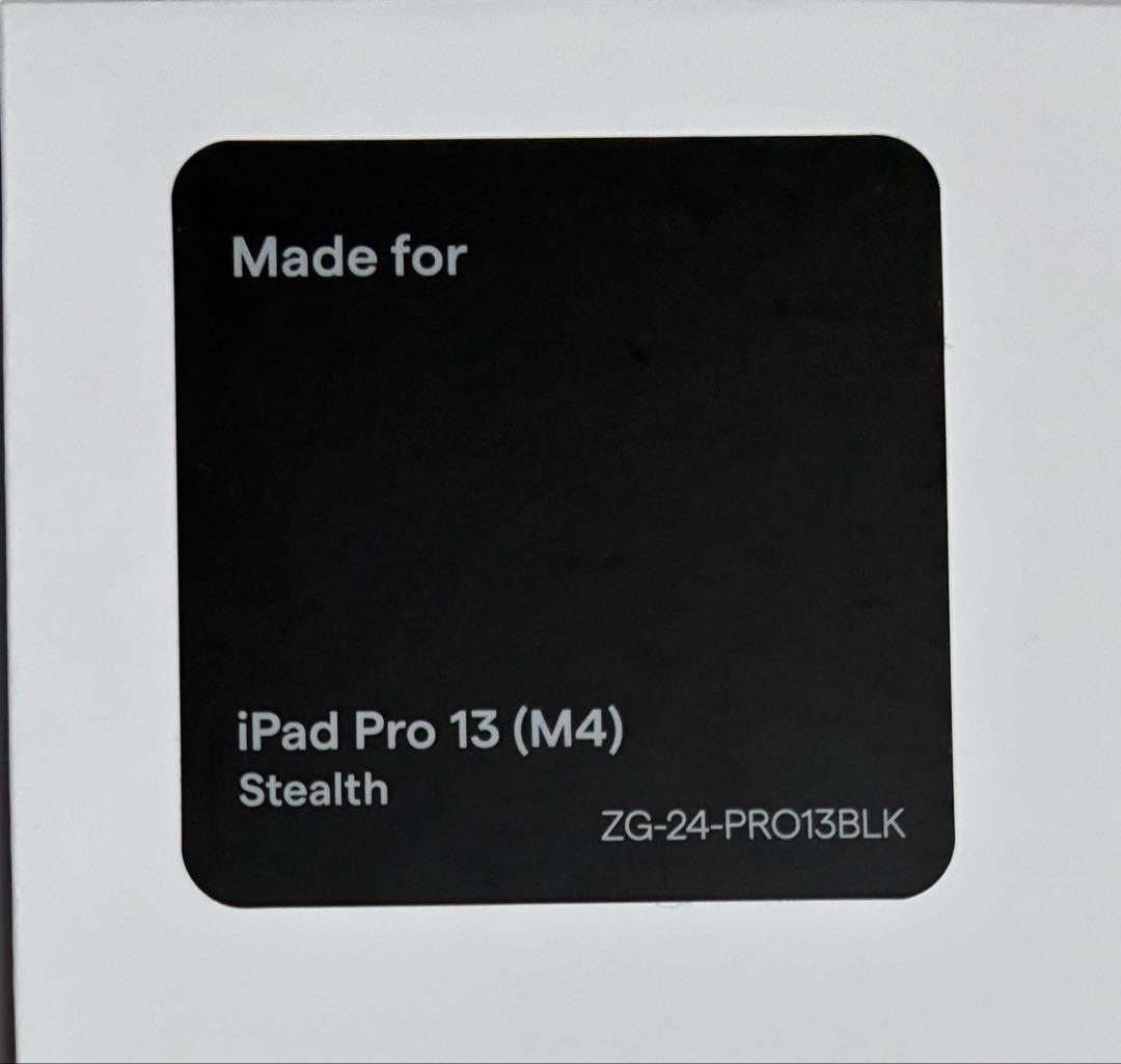 ZUGU iPad Pro 13インチ ケース M4(2024)ブラック