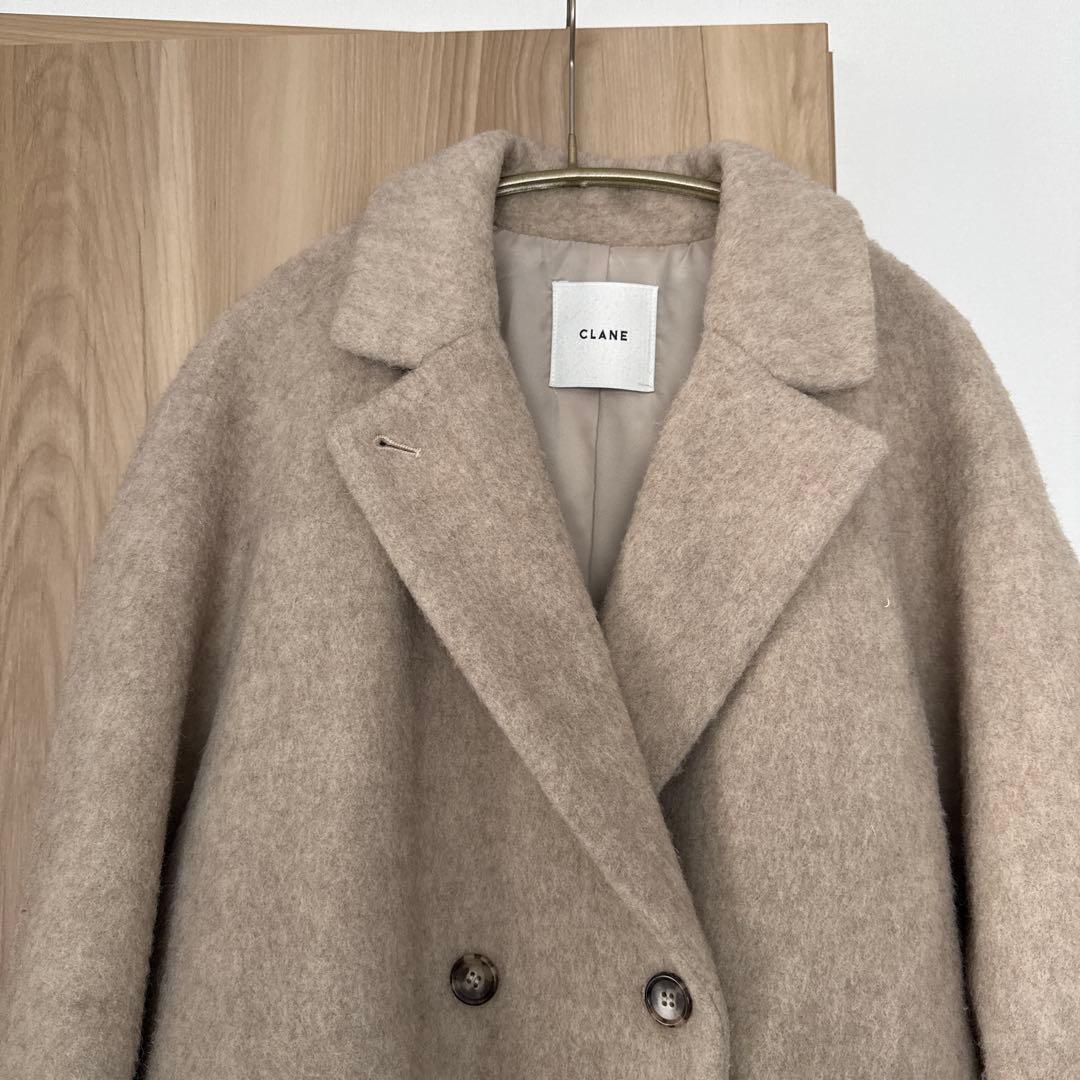 ジャケット・アウター DOUBLE WOOL LONG COAT CLANE