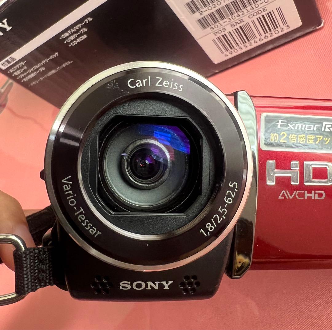 SONY ビデオカメラ ハンディカム HDR-CX170 レッド