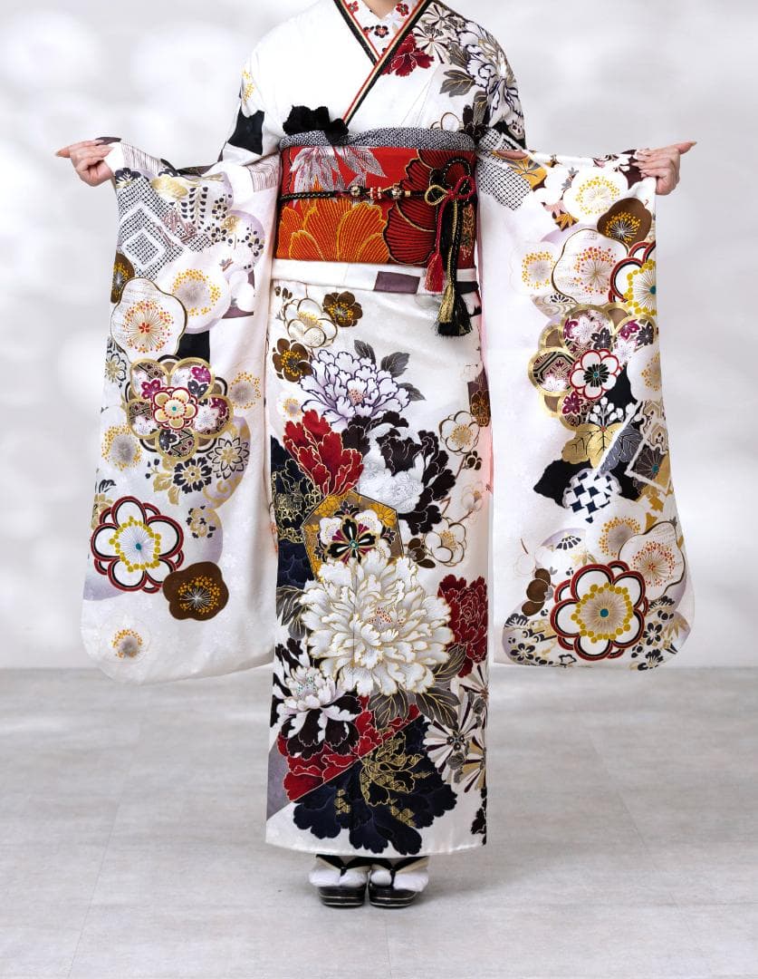 ≪即着用可能≫ 振袖 正絹フルセット 155cm~165cmの方用【936】