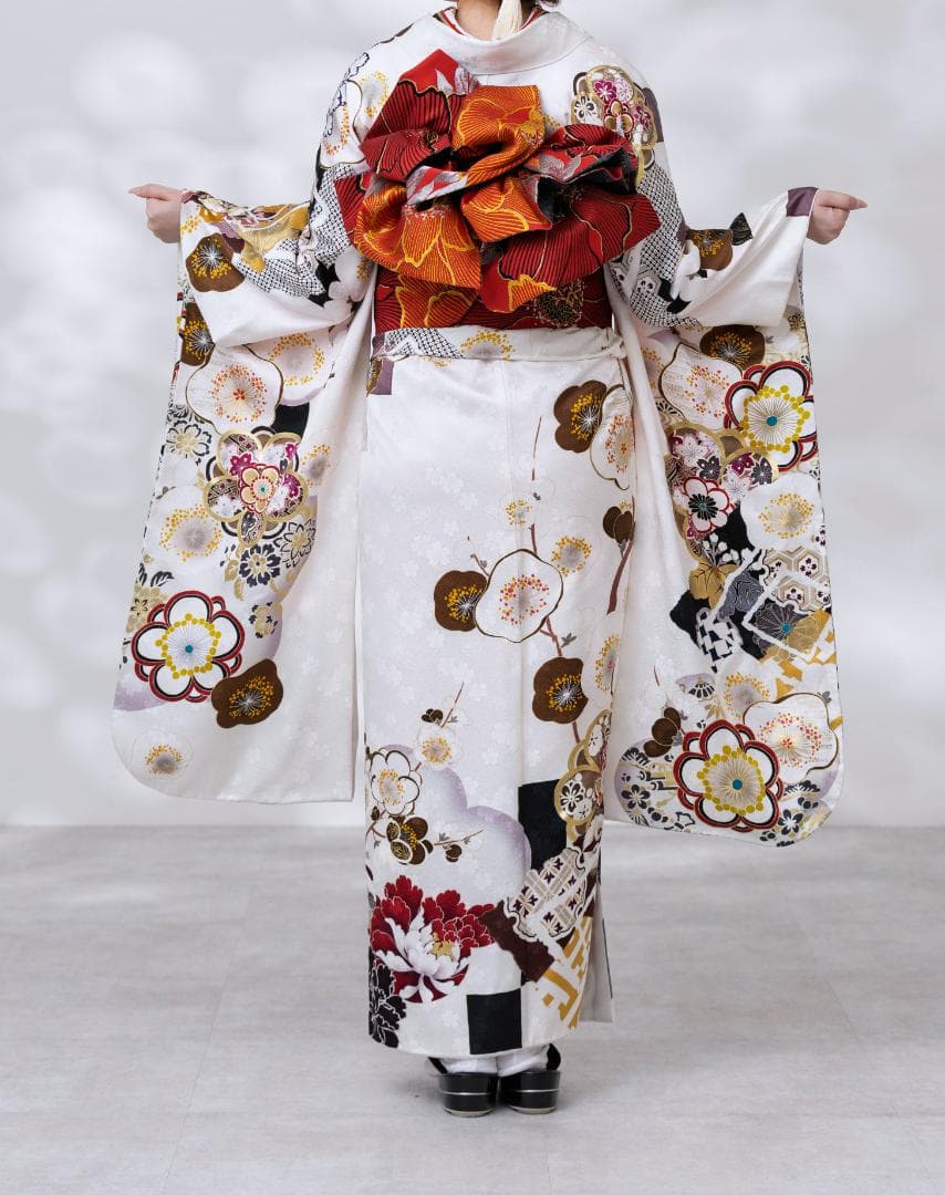 ≪即着用可能≫ 振袖 正絹フルセット 155cm~165cmの方用【936】