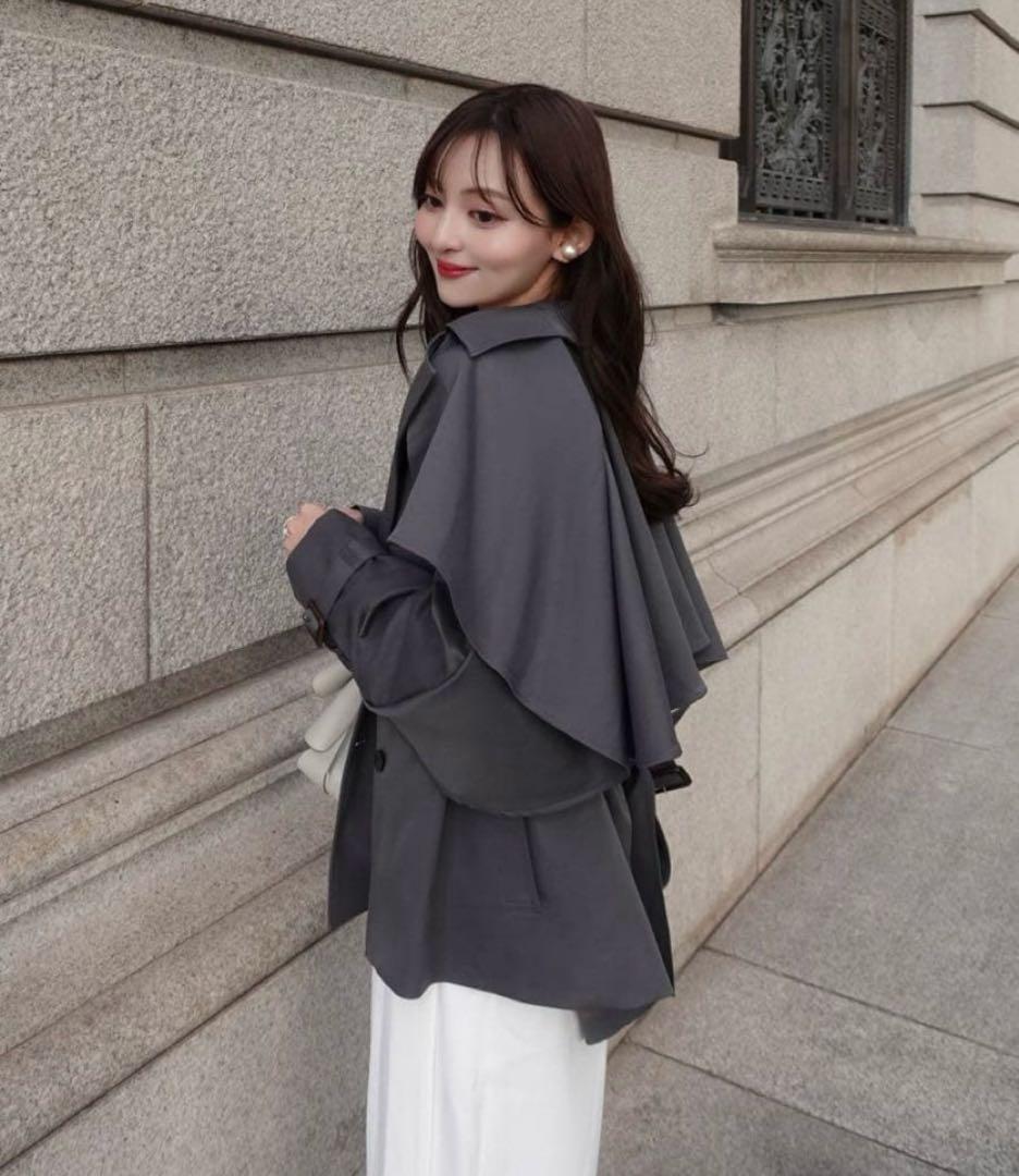 ニャンコ【ORGUE】Cape trench coat