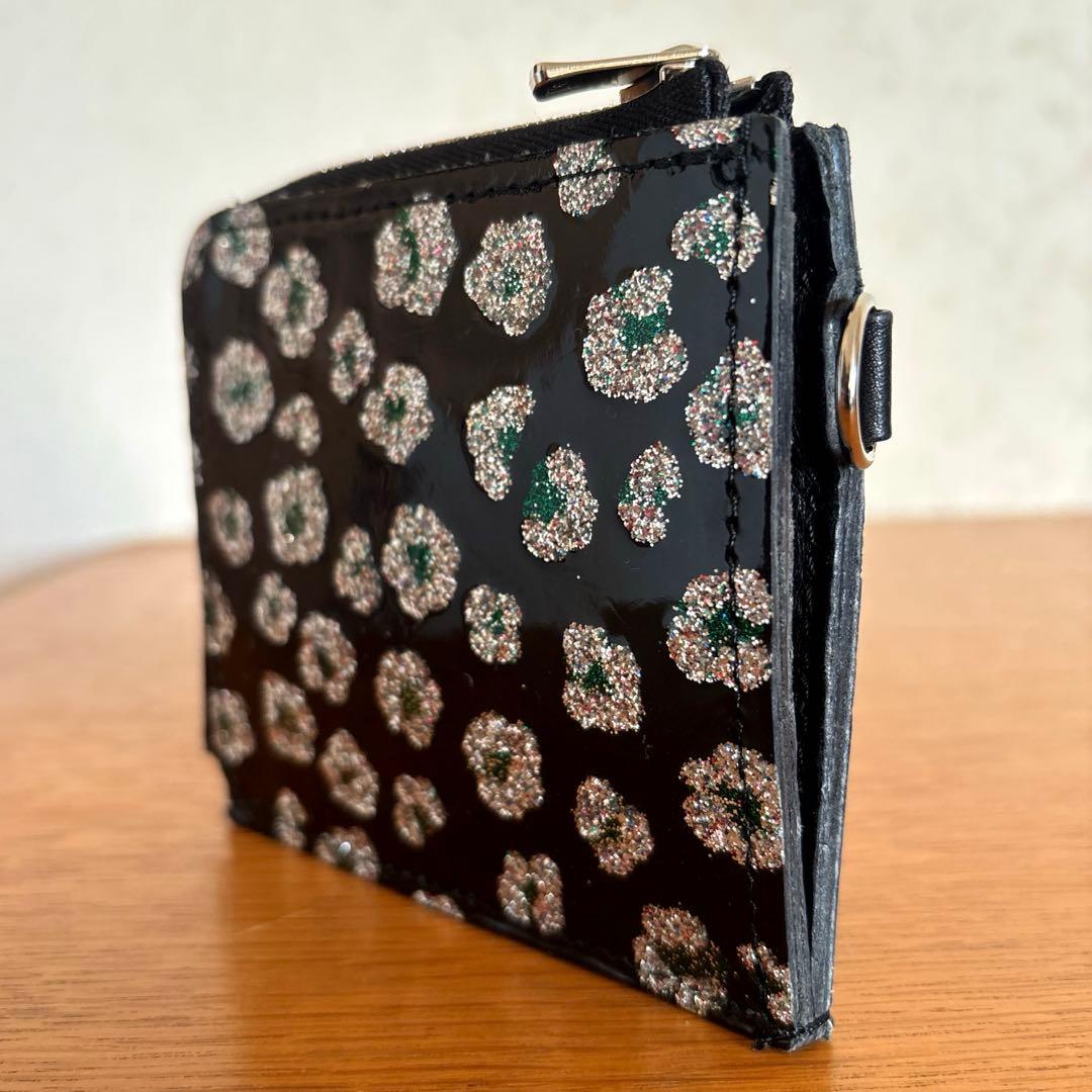 美品◆PETTICA◆ペチカ革財布ファーストウォレット【きらばな】パラコード付き