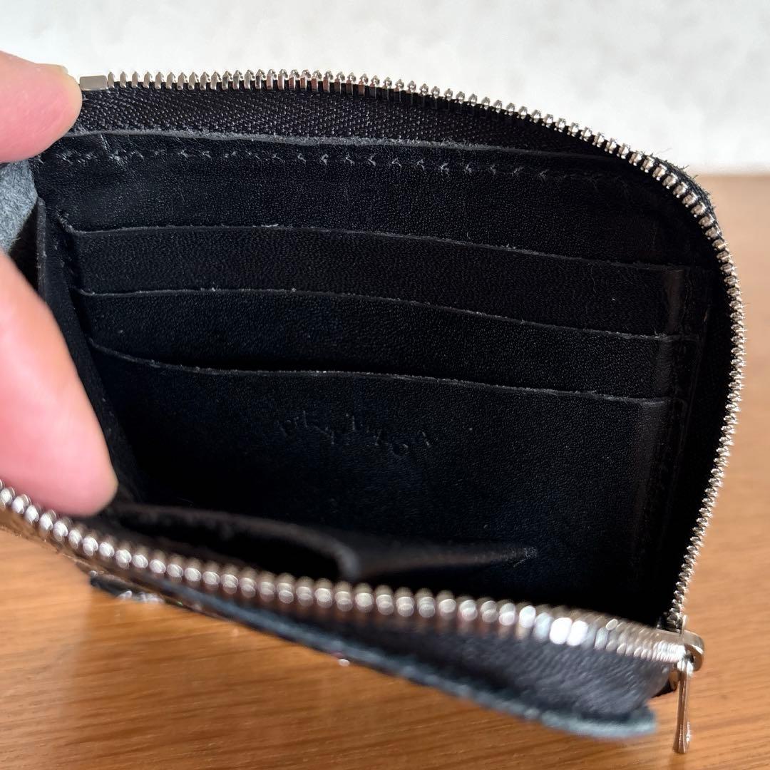美品◆PETTICA◆ペチカ革財布ファーストウォレット【きらばな】パラコード付き