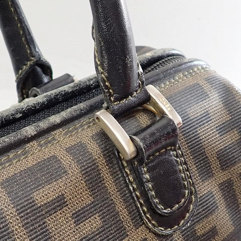 RU-5951　フェンディ　FENDI ズッカ柄　ミニボストン　PVC