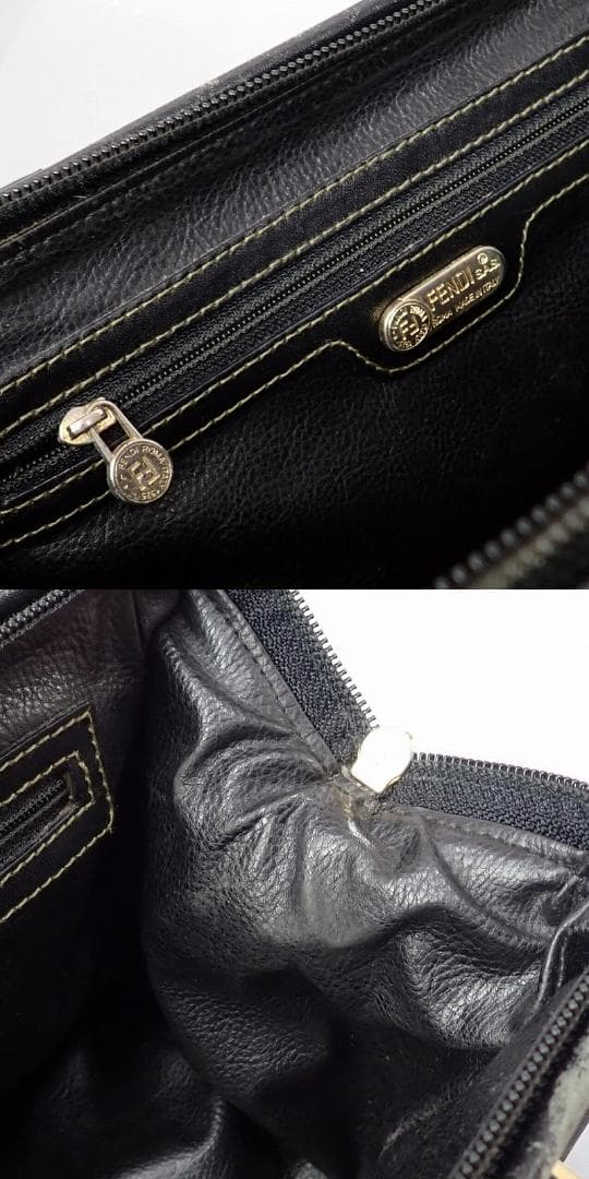 RU-5951　フェンディ　FENDI ズッカ柄　ミニボストン　PVC