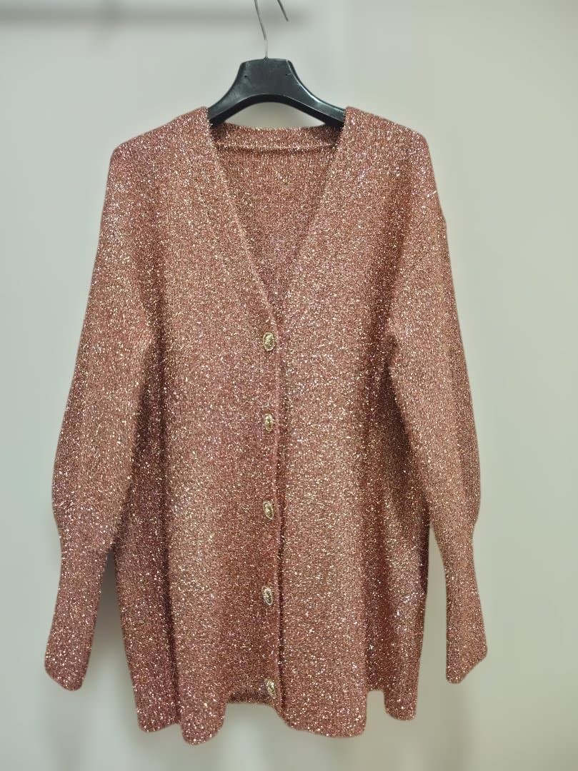 新品タグ付き:loulou willoughby ラメ入りカーディガン サイズ2