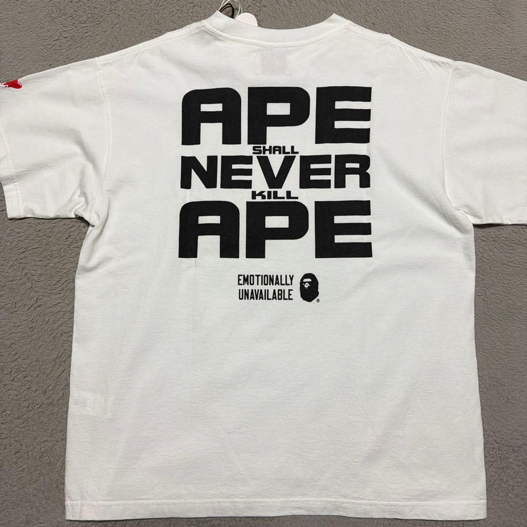 A BATHING APE BAPE EMOTIONALLY tシャツ L
