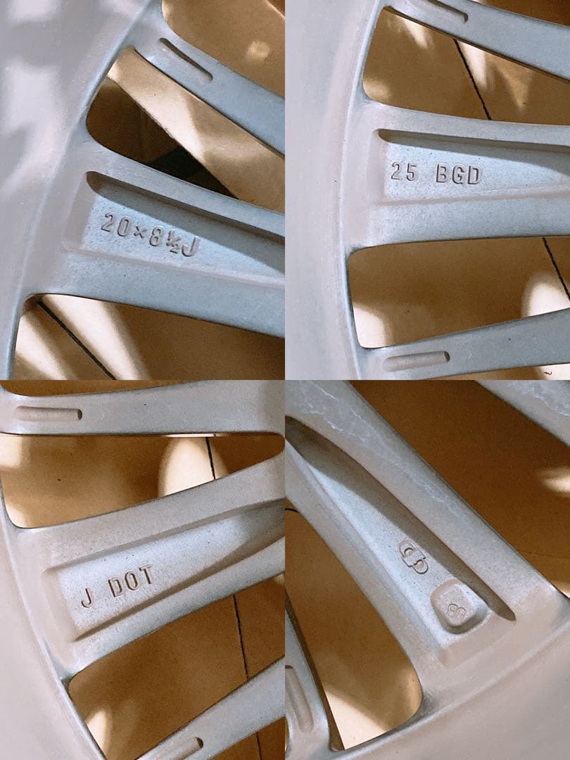 K*u様 レクサス LS 500 純正ホイール １本 20インチ メッキ アルミ