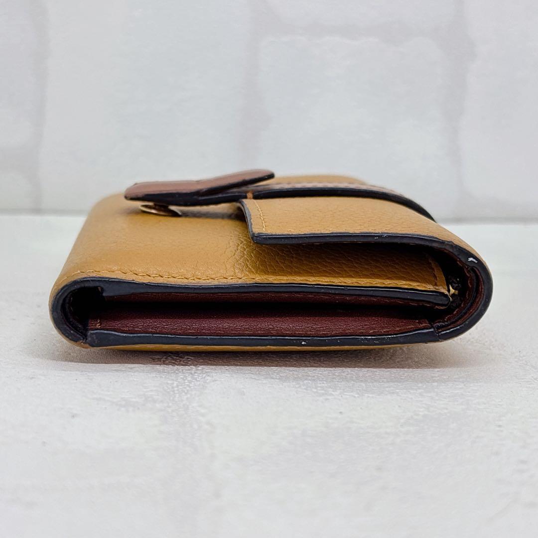 LOEWE ロエベ バーティカルウォレット イエロー 三つ折り財布 財布 美品