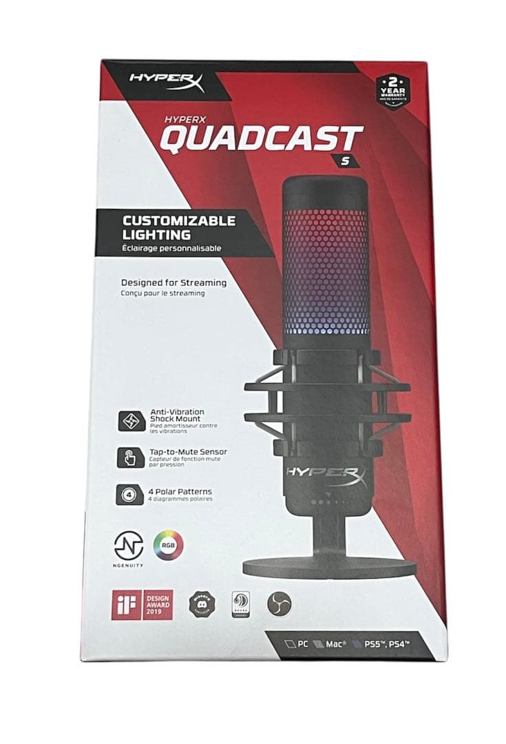 新品未開封　HyperX QuadCast マイク