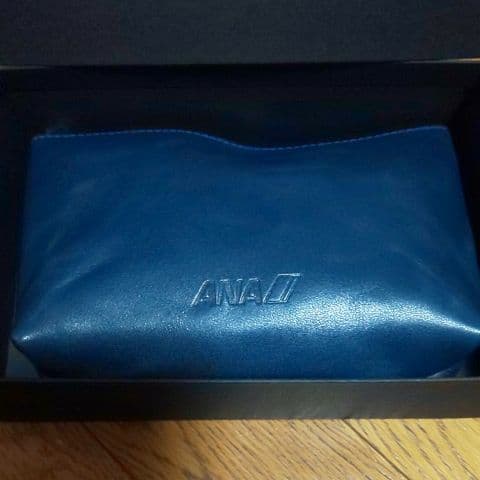 【新品】ANA羽田→ウィーン就航記念搭乗証明書&記念品レザーポーチ