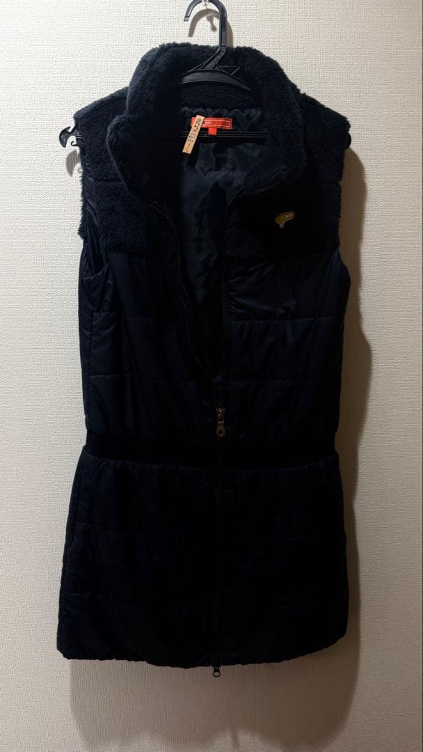 Beams GOLF ダウンベストワンピース　Lサイズ ネイビー