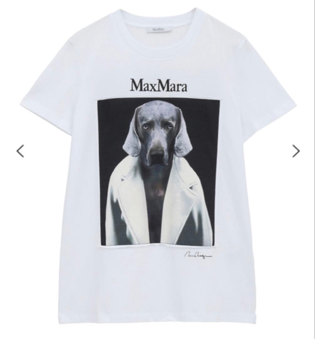 【ACC SHOP様】MaxMara 犬プリントコットンTシャツ　S