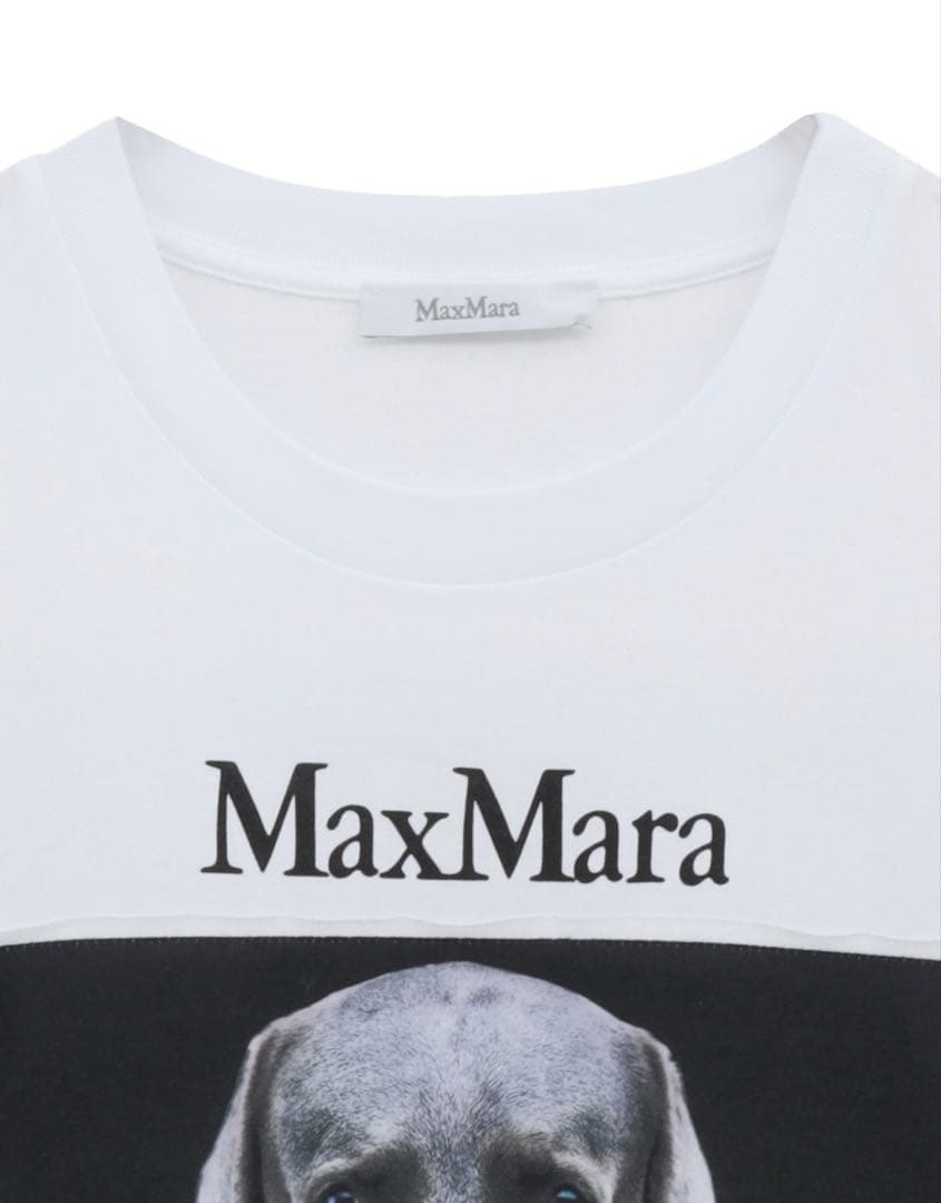 【ACC SHOP様】MaxMara 犬プリントコットンTシャツ　S