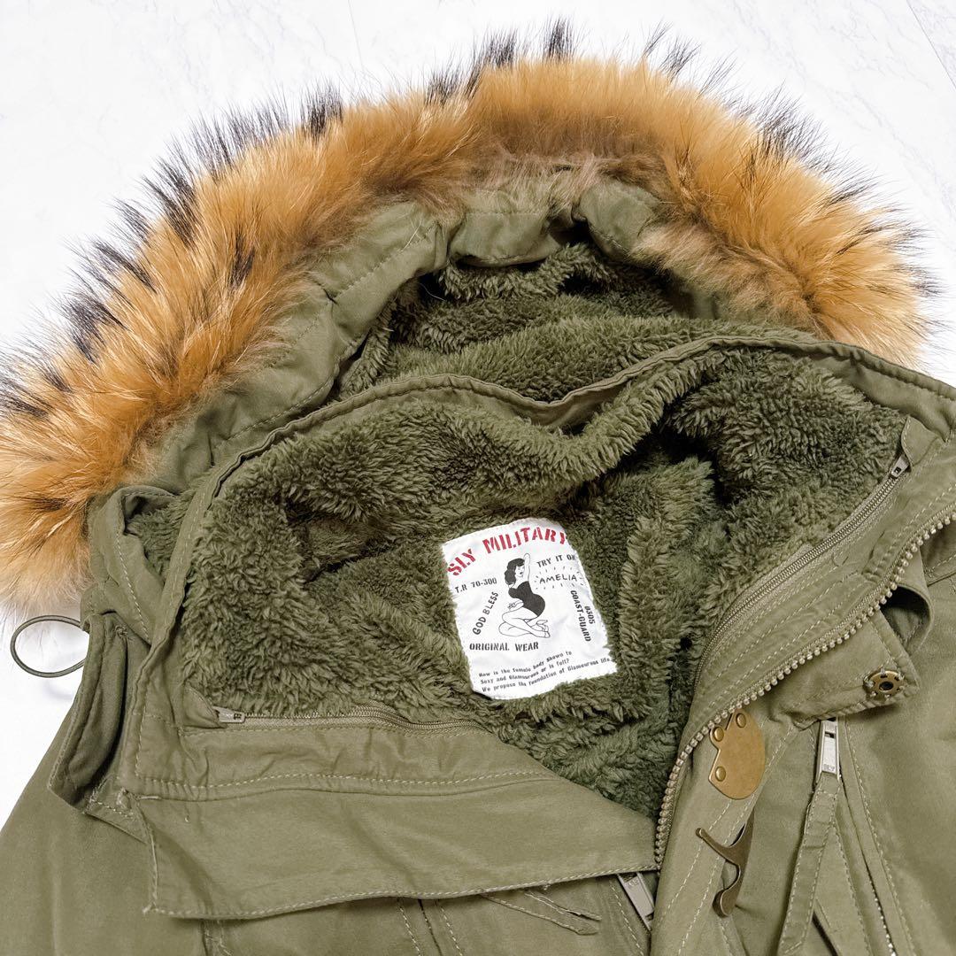 y2k N3B militaryjacket SLY モッズコート2wayファー