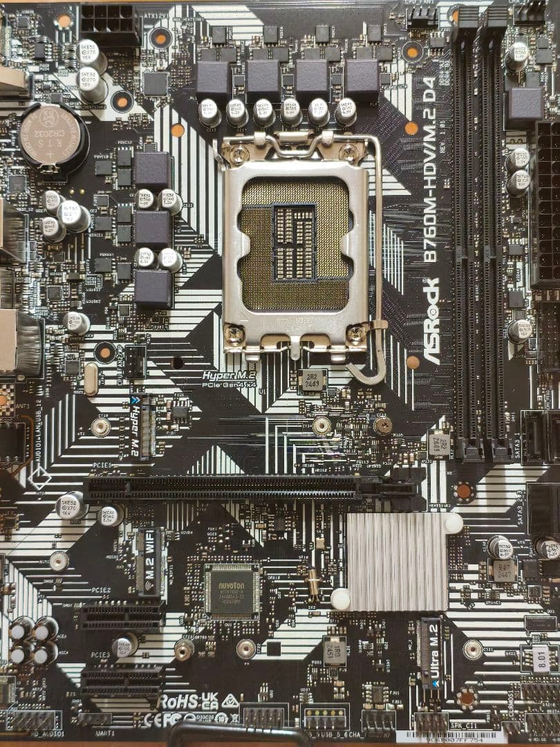 実働！ASRock B760M-HDV/M.2 D4 (LGA1700 mATX