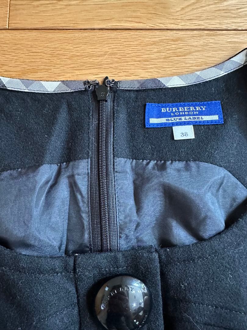 BURBERRY ノースリーブワンピース 38 ブラック