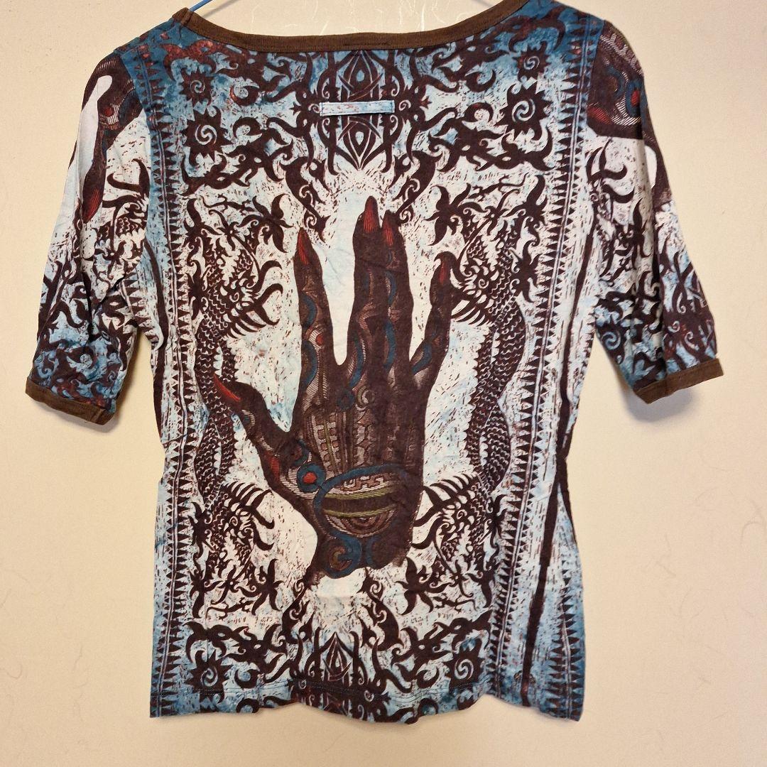 手のひらデザイン 半袖Tシャツ サイズ40