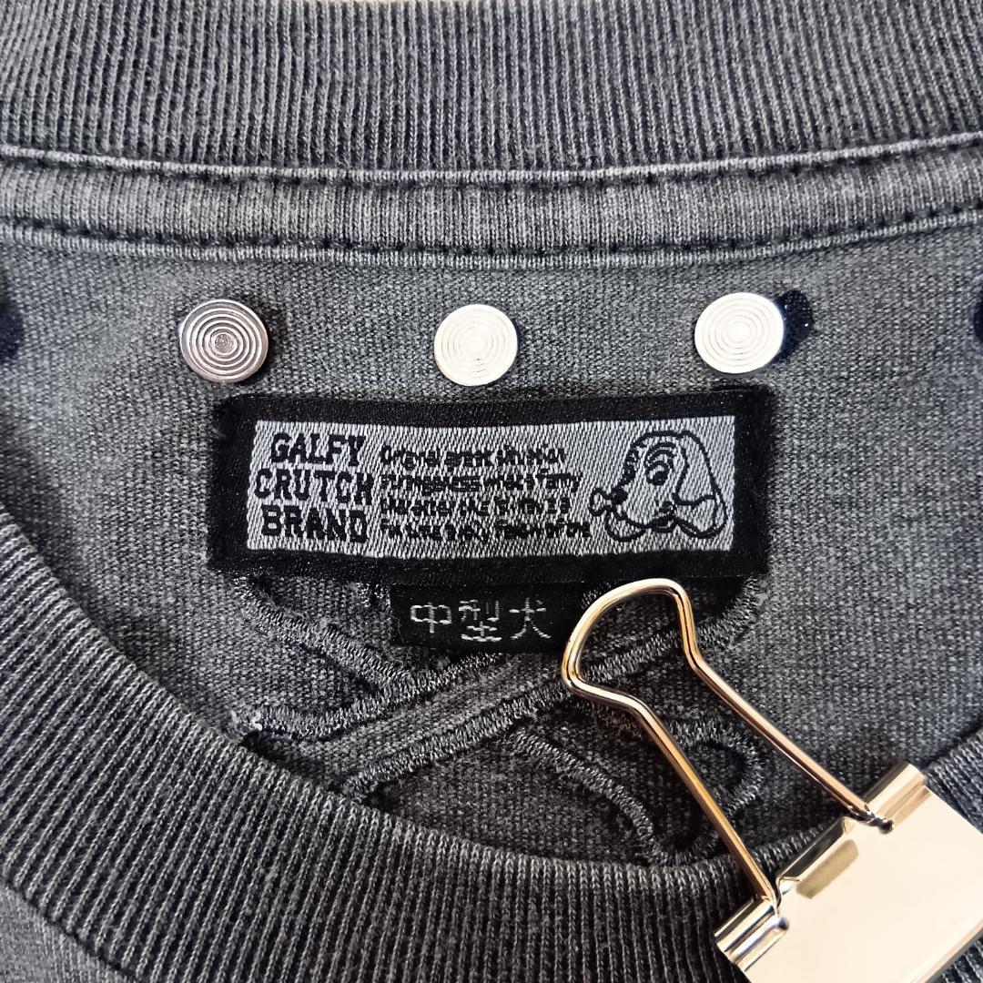 ガルフィー/Tシャツ/ボンデージハートフリル/グランジ加工/L