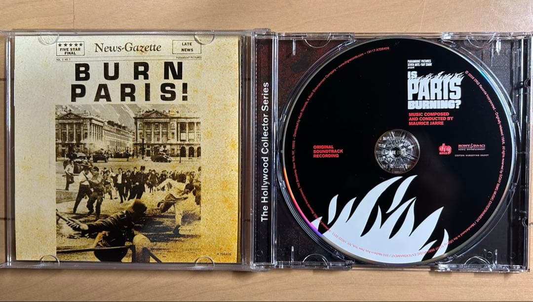 パリは燃えているか　オリジナル・サウンドトラックCD　音楽：モーリス・ジャール