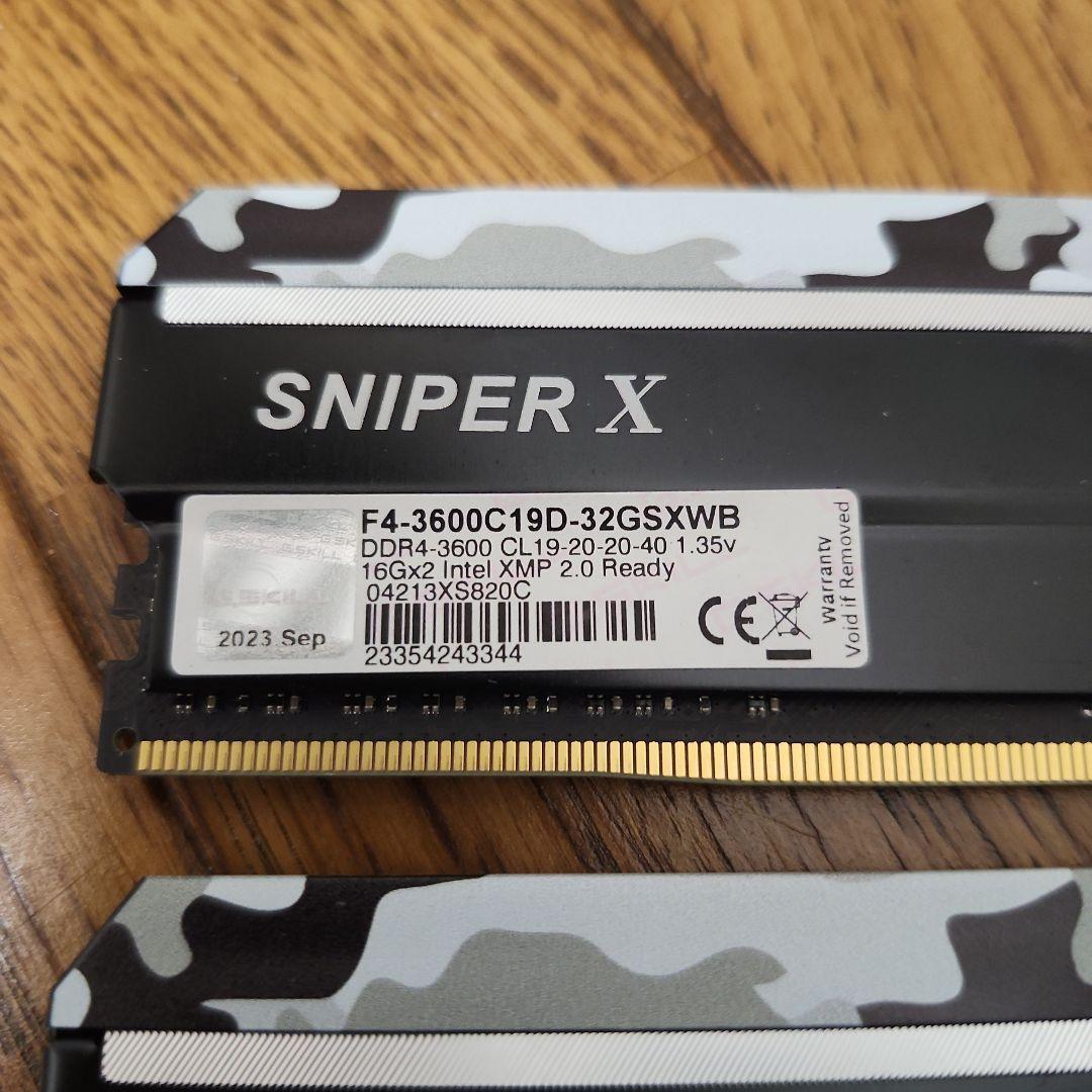 メモリー G.SKILL SNIPER X DDR4 32GB 3600MHz