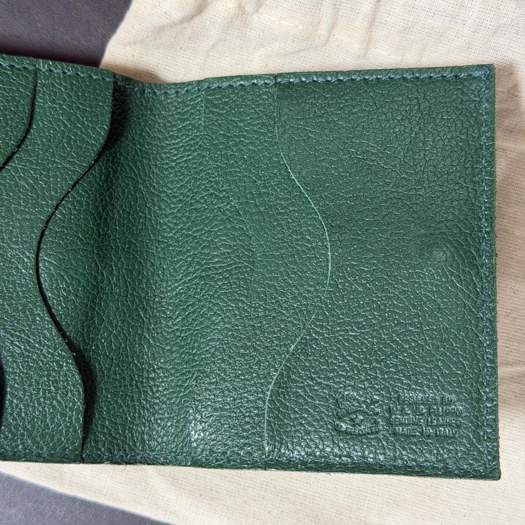 【新品未使用】イルビゾンテ コンパクト 折り財布 グリーン