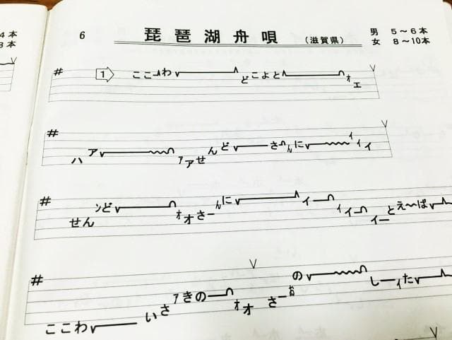民謡♪楽譜10集セット～e11 五線譜/三味線/尺八/うたい方/練習/上達/コツ