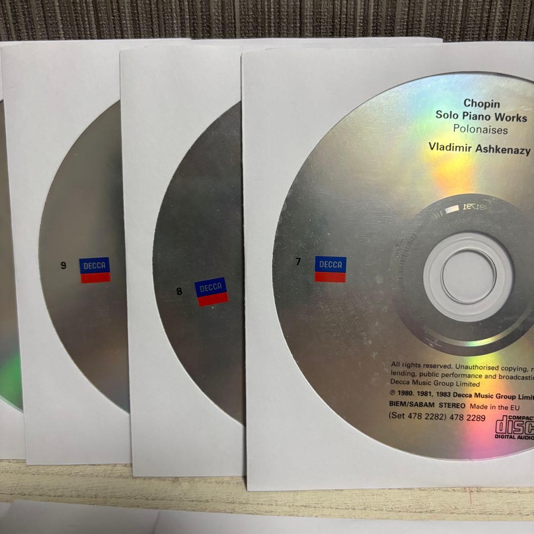 アシュケナージ ショパン：ピアノ独奏曲全集 CD13枚組 BOX DECCA