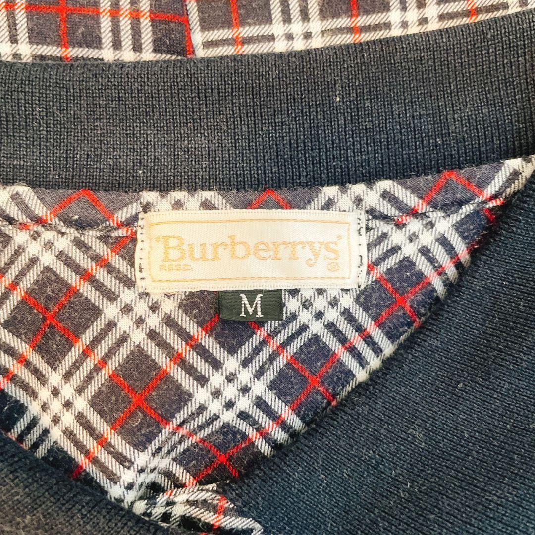 オールドバーバリー Burberrys 90s ポロシャツ ロゴ チェック 希少