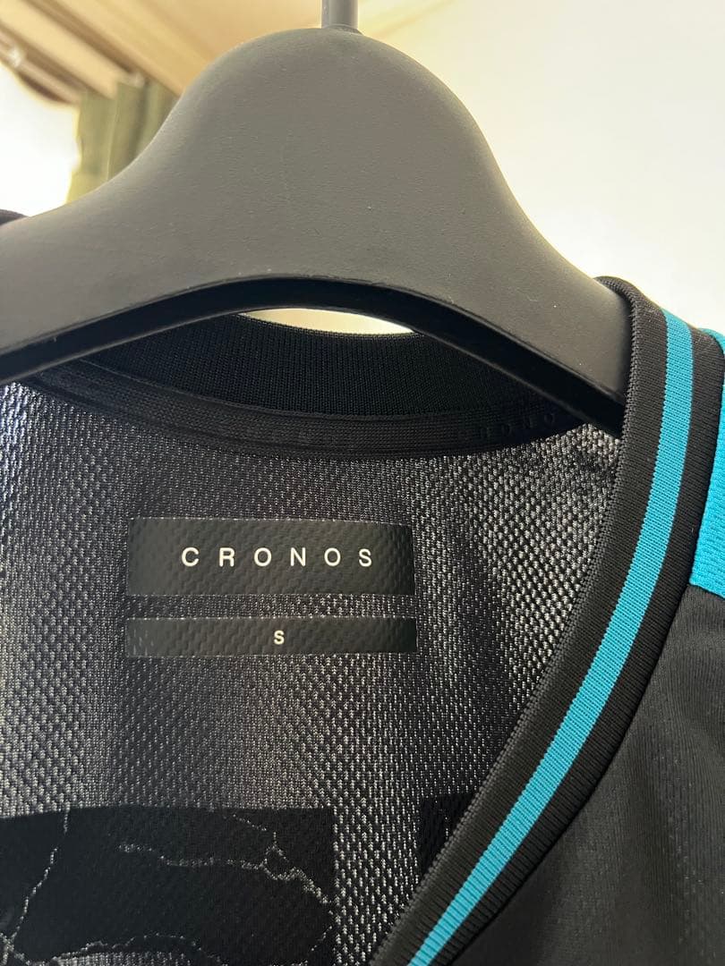 CRONOS バスケットタンクトップ Sサイズ ブラック/ブルー