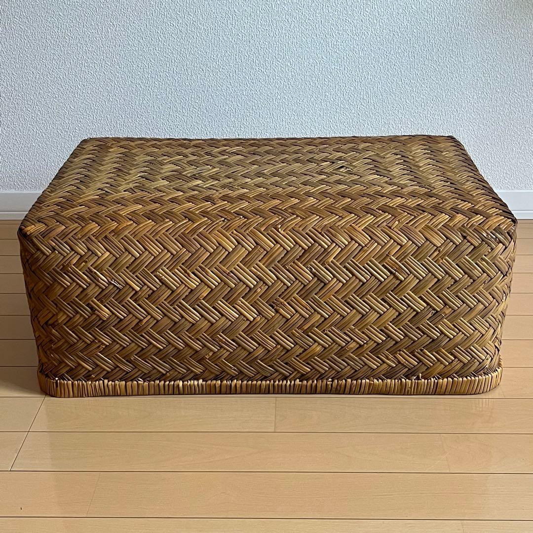 美品✨竹行李　古道具　アンティーク竹籠　収納カゴ昭和レトロ